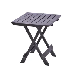 Schnäppchenriese24 Tisch Klapptisch Gartentisch Campingtisch Balkontisch Beistelltisch Kunststoff Schwarz