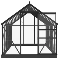 VidaXL Glas Gewächshaus Anthrazit 155x298x191 Cm Aluminium -Garten- & Gewächshäuser Geschäft 73d5ddef19d33eff449afd7fb29d27aa