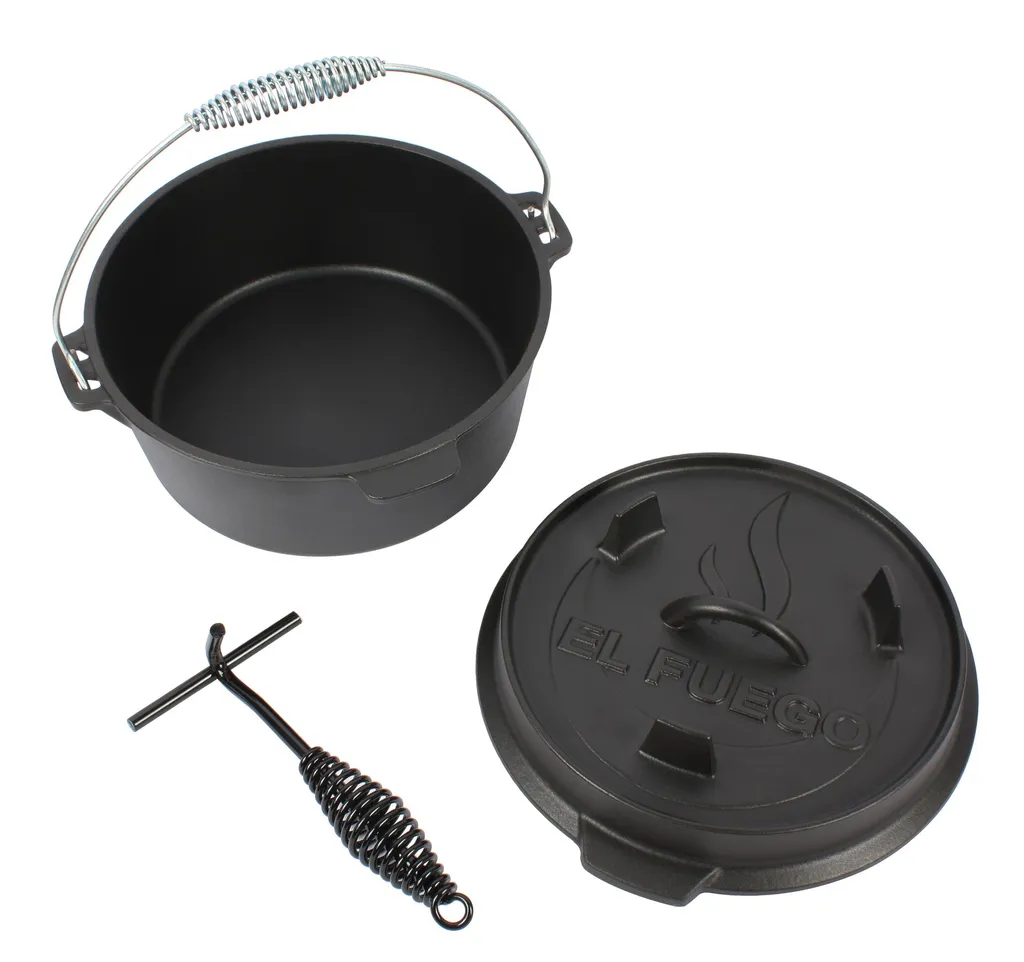 El Fuego Dutch Oven 3,5 L, Deckel 1,0 L, AY4611 6 El Fuego Dutch Oven 3,5 L, Deckel 1,0 L, AY4611 – Bild 6