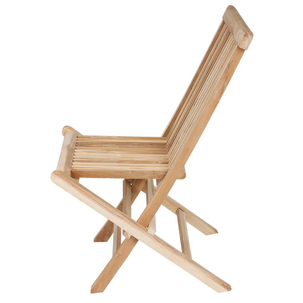 Spetebo Teak Klappstuhl - 90 X 50 Cm - Klappbarer Garten Balkon Terrasse Stuhl Massiv 2 Spetebo Teak Klappstuhl - 90 X 50 Cm - Klappbarer Garten Balkon Terrasse Stuhl Massiv – Bild 2
