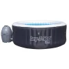 Bestway Whirlpool Lay-Z-Spa Miami | 4 Personen | 81 Massageluftdüsen | Automatisch Aufblasbar | 180x66 Cm | Schwarz/türkis | Abdeckung | Indoor Outdoor