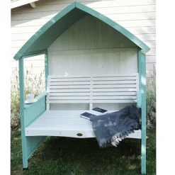 HABAU Laubenbank "Romantik" In Mintgrün Und Weiß, 120 X 76 X 170 Cm -Garten- & Gewächshäuser Geschäft 740191fa1b8b65a0e8bbefcd4bbe94c7