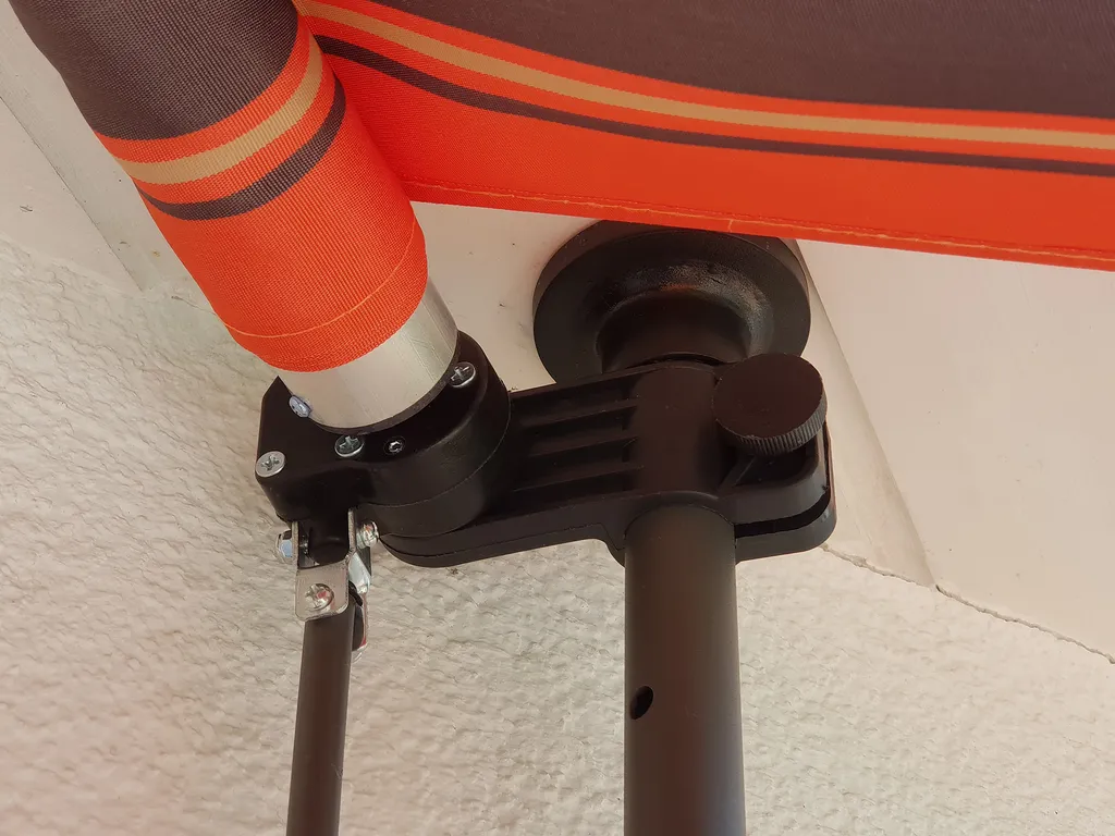 Swing&Harmonie LED - Markise Mit Kurbel 350cm Breit Klemmmarkise Balkonmarkise Sonnenschutz Terrasse Balkon - 350x150cm - Anthrazitlkonmarkise 350cm - Anthrazit 5 Swing&Harmonie LED - Markise Mit Kurbel 350cm Breit Klemmmarkise Balkonmarkise Sonnenschutz Terrasse Balkon - 350x150cm - Anthrazitlkonmarkise 350cm - Anthrazit – Bild 5