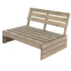 ECD Germany Gartenbank 3-Sitzer Mit Rückenlehnen, 120x76,5x80 Cm, Grau, Aus Massivholz, Robust Und Wetterfest, Parkbank Sitzbank Gartenmöbel Holzbank Bank, Für Garten, Balkon Und Terrasse