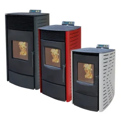 Nemaxx P12 Pelletofen Pelletkamin Pelletkaminofen 12 KW Kaminofen Heizofen Pellet Ofen Kamin Pelletheizung Heizung - Rot - WiFi-Ready -Garten- & Gewächshäuser Geschäft 7477b82386a2762fcb4bf907696235f1