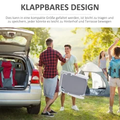 Outsunny Sonnenliege, Klappbare Strandliege, 4-stufige Gartenliege, Textil, Grau, 186 X 66 X 80 Cm 10 Outsunny Sonnenliege, Klappbare Strandliege, 4-stufige Gartenliege, Textil, Grau, 186 X 66 X 80 Cm -Garten- & Gewächshäuser Geschäft 74b68fe336c4ca42f4c80141ea4fb853