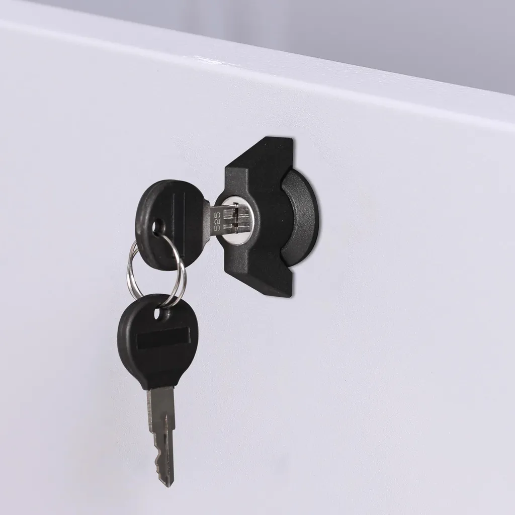 Mendler Gartentruhe HWC-J56, Aufbewahrungsbox Auflagenbox Truhe, Wasserdicht Metall Edelstahl 69x185x85 783l Hellgrau 4 Mendler Gartentruhe HWC-J56, Aufbewahrungsbox Auflagenbox Truhe, Wasserdicht Metall Edelstahl 69x185x85 783l Hellgrau – Bild 4