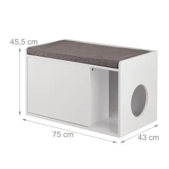 Relaxdays Katzenschrank Mit Sitzauflage -Garten- & Gewächshäuser Geschäft 74e51318f9e0d695e161b87a9e3d81fc