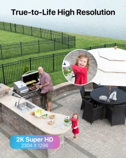 ZOSI C1 3MP Drahtlos Akku Überwachungskamera, Wiederaufladbar Außen WLAN Kamera Mit 2 Wege Audio, Menschenerkennung -Garten- & Gewächshäuser Geschäft 7537865498fc03f3b0e44bfe21dbf174 1