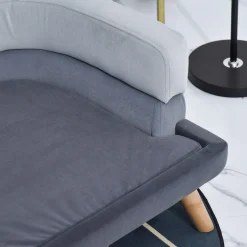 PawHut Hundesofa Mit Rückenlehne, Haustiersofa Mit Holzbeinen, Hundebett Weichem Bezug Katzensofa Grau 86,5x 61x36 Cm -Garten- & Gewächshäuser Geschäft 7565708afaf10f22f03d0c7e27a9c60e