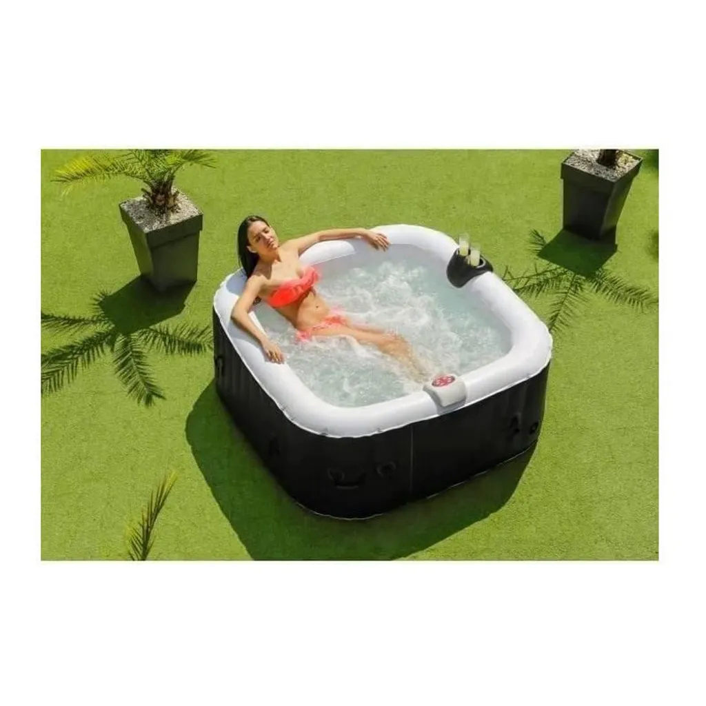 SunSpa SUN SPA Laminierter Quadratischer Aufblasbarer Whirlpool - 4 Personen - 1, 55 X H 0, 65 M 2 SunSpa SUN SPA Laminierter Quadratischer Aufblasbarer Whirlpool - 4 Personen - 1, 55 X H 0, 65 M – Bild 2