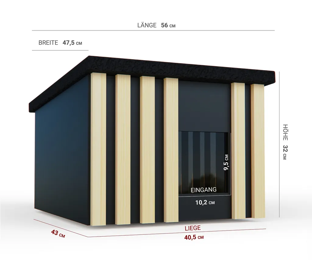 Outentin® Katzenhütte - Stilvolles, Modernes Katzenhaus Für Große & Kleine Katzen - Wasserdicht, Winterfest, Gut Isoliert - Für Drinnen & Draußen - Gartenhütte, Katzenhöhle - 56 X 47,5 X 32 Cm 5 Outentin® Katzenhütte - Stilvolles, Modernes Katzenhaus Für Große & Kleine Katzen - Wasserdicht, Winterfest, Gut Isoliert - Für Drinnen & Draußen - Gartenhütte, Katzenhöhle - 56 X 47,5 X 32 Cm – Bild 5