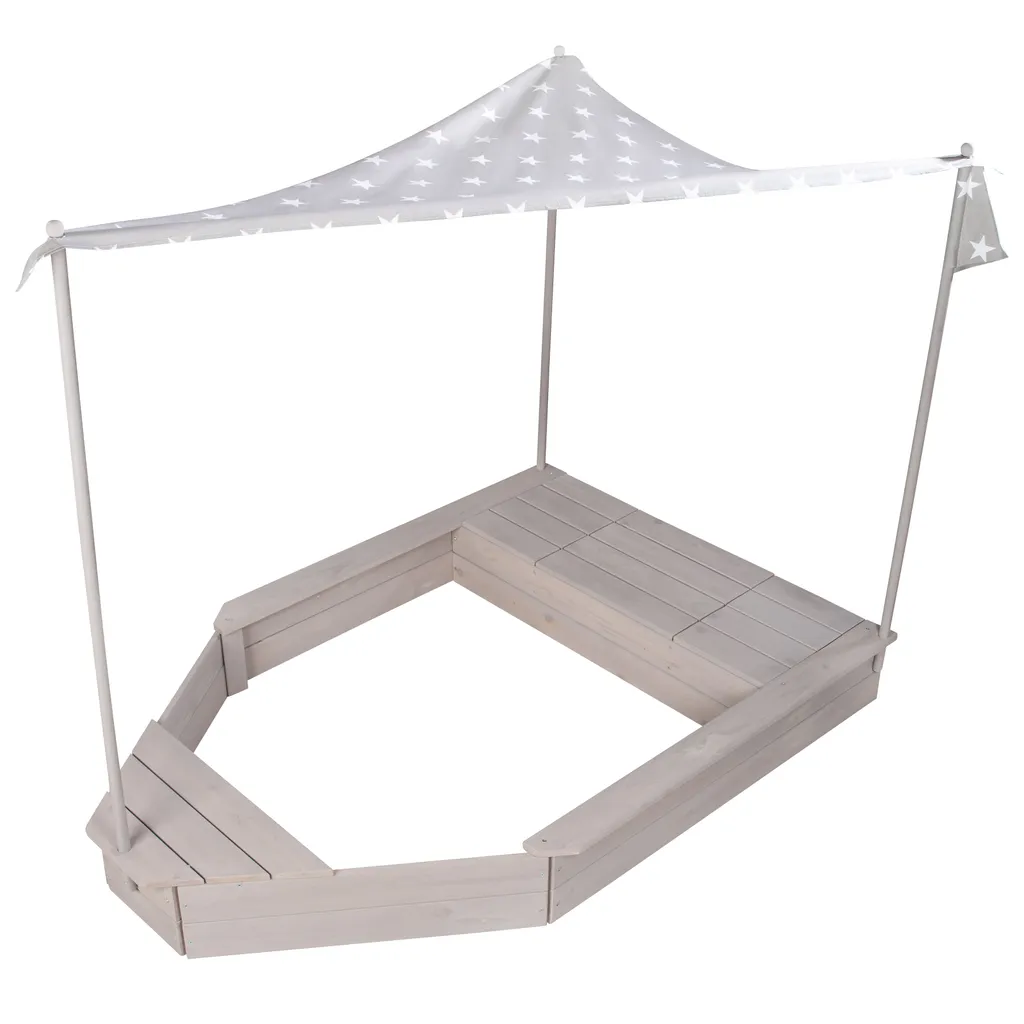 Roba Sandkasten-Schiff, Kinder-Outdoor-Sandkasten Aus Wetterfestem Massivholz, Inkl. Sonnendach 1 Roba Sandkasten-Schiff, Kinder-Outdoor-Sandkasten Aus Wetterfestem Massivholz, Inkl. Sonnendach