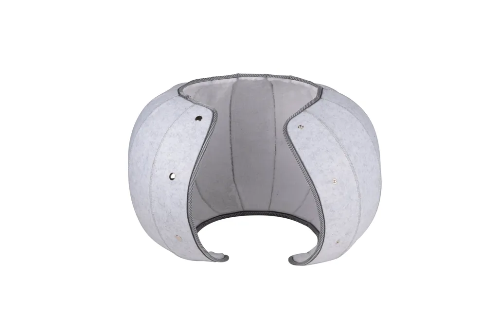 Maxxpro Katzenbett - Katzenspielzeug - Katzenhöhle - Multifunktional - Flexibel - Filz Und Plüsch - Grau 3 Maxxpro Katzenbett - Katzenspielzeug - Katzenhöhle - Multifunktional - Flexibel - Filz Und Plüsch - Grau – Bild 3