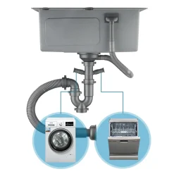 CECIPA 201 Edelstahl PVD Nano Spüle, Küchenspüle Spülbecken Einbauspüle, Mit Ablaufgarnitur, 50x45cm, Anthrazit -Garten- & Gewächshäuser Geschäft 7603f2b741d28579f3c1cfcaddcc5987