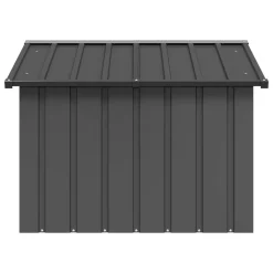 VidaXL Hundehütte Anthrazit 116,5x103x81,5 Cm Verzinkter Stahl -Garten- & Gewächshäuser Geschäft 7614c198d2f6d39ad22fb9883d6c0027