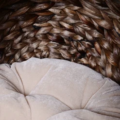 PawHut Rattan Katzenkorb Katzenhöhle Katzenhütte Katzenbett Mit Kissen Haustierbett Wasserhyazinthe Dunkelbraun 42 X 33 X 52 Cm -Garten- & Gewächshäuser Geschäft 76168363ccdf5b1a085d3ff5cb44afe8