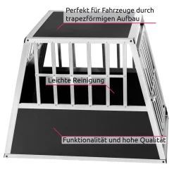 Tectake Hundetransportbox Single Mit Schräger Rückwand - Schwarz 10 Tectake Hundetransportbox Single Mit Schräger Rückwand - Schwarz -Garten- & Gewächshäuser Geschäft 761b99144e382ce3586a7ef06f8e109a