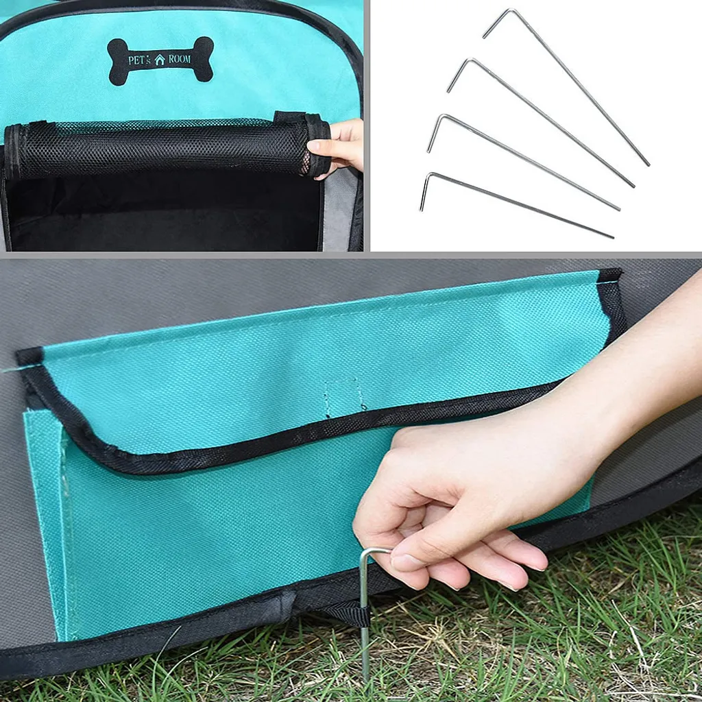 Mucola Welpenlaufstall Faltbar Welpenauslauf Tierlaufstall Laufstall Türkis 4 Mucola Welpenlaufstall Faltbar Welpenauslauf Tierlaufstall Laufstall Türkis – Bild 4