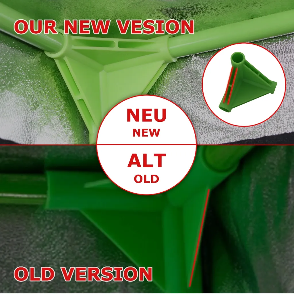 Mucola Growbox Gewächshaus Schwarz Grün Indoor Pflanzenzelt Zuchtzelt Dachschräge Zuchtschrank Grow Tent Frühbeet Zimmergewächshaus Growschrank Growroom 2 Mucola Growbox Gewächshaus Schwarz Grün Indoor Pflanzenzelt Zuchtzelt Dachschräge Zuchtschrank Grow Tent Frühbeet Zimmergewächshaus Growschrank Growroom – Bild 2