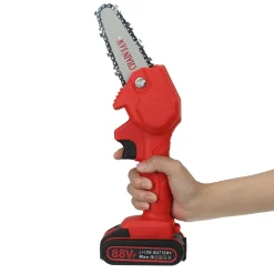 AUDEW 88VF Akku Kettensäge Elektro Motorsäge Einhandsäge Elektrokettensaege Mit 2x 2900mAh Batterie Rot -Garten- & Gewächshäuser Geschäft 76f2b81dfa2e6f98e56f1cfa62026c46