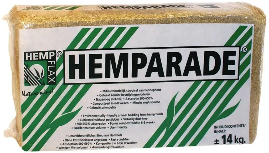 HempFlax Hanffaser-Einstreu Hemparade 14 Kilo Hanf Beige 1 HempFlax Hanffaser-Einstreu Hemparade 14 Kilo Hanf Beige