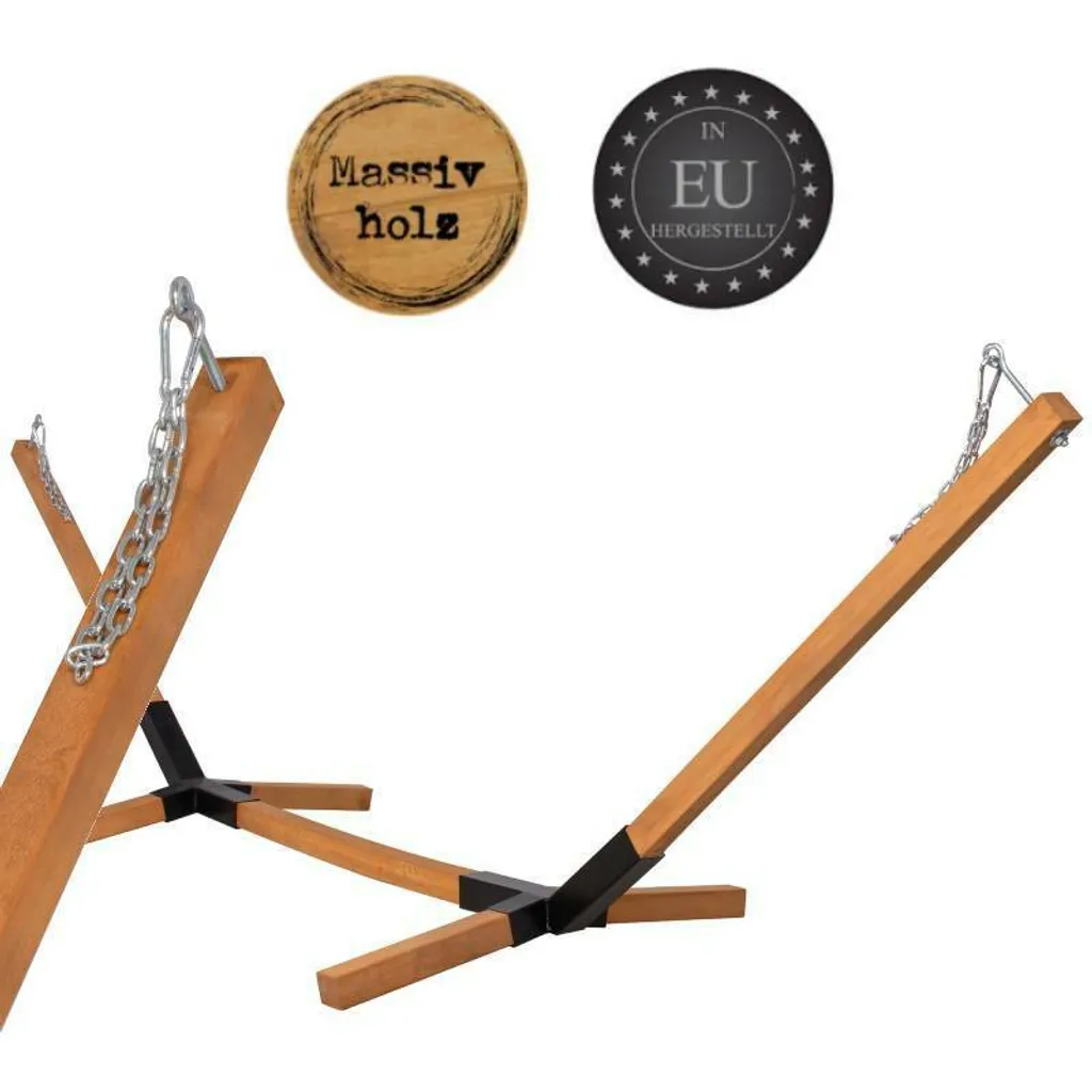 Springos Hängemattengestell Hängemattenständer 85 X 310 Cm Massivholz Ohne Hängematte 1 Springos Hängemattengestell Hängemattenständer 85 X 310 Cm Massivholz Ohne Hängematte