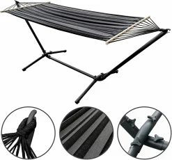 My-goodbuy24 Hängemattengestell Inklusive Hängematte (bis 100Kg)