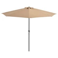 VidaXL Balkon-Sonnenschirm Mit Alu-Mast Taupe 300×150 Cm Halbrund -Garten- & Gewächshäuser Geschäft 775867c3d7bf68b09059898cbe879dc4