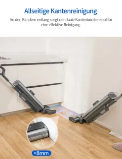 Proscenic WashVac F20 Nass-Trockensauger, Saugwischer Kabellos Mit 1L Frisch Und Schmutzwassertank, Wechselbarer Akku, Selbstreinigung-Grau -Garten- & Gewächshäuser Geschäft 77740e1a15adf334c12149997fa168d0