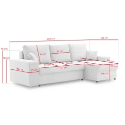 Adams Group Ecksofa Judo 249x137 Mit Schlaffunktion Und Bettaksen - L-förmig - Modernes Design - Moderner Cordstoff POSO - Kissen - POSO 100 BEIGE 10 Adams Group Ecksofa Judo 249x137 Mit Schlaffunktion Und Bettaksen - L-förmig - Modernes Design - Moderner Cordstoff POSO - Kissen - POSO 100 BEIGE -Garten- & Gewächshäuser Geschäft 777c6c0a288c54099abec0e79b9dfd67