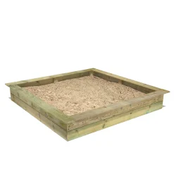 WICKEY King Kong 195 X 195 Cm Sandkasten Mit Deckel Sandkiste Mit Sitzbank Garten Kinder