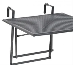 Greemotion Balkon Gartentisch Balkonhängetisch XL Toulouse Eisengrau Stahl -Garten- & Gewächshäuser Geschäft 77b0672392bd85900c7149298d95a561