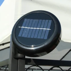 Swing&Harmonie LED - Garten Pavillon Milano 3x4m Pavillion Solar Beleuchtung Pavilion Gartenzelt Designer Pavilon - Creme -Garten- & Gewächshäuser Geschäft 77c60fbe8b93b483e930f94fbfee042a