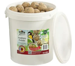 Dehner Natura Wildvogelfutter, Insekten-Knödel, Ohne Netz, 100 Stück (10 Kg)