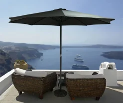 Haushalt International HI Sonnenschirm Aluminimum Anthrazit 3 M UV50+ -Garten- & Gewächshäuser Geschäft 77cf63e1def63fa3d595947ec15cdd8d