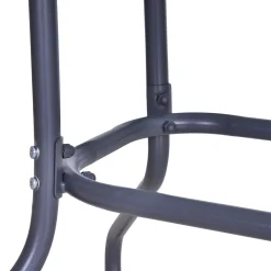 Outsunny Gartentisch Bistrotisch Balkontisch Garten Beistelltisch Bistrotisch Gartenmöbel Mit Glasplatte Schirmloch Hartglas + Metall Carbongrau 140 X 80 X 70 Cm -Garten- & Gewächshäuser Geschäft 77e184091bcc446efa88ca48cdce864f