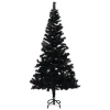 VidaXL Künstlicher Weihnachtsbaum Mit Ständer Schwarz 150 Cm PVC