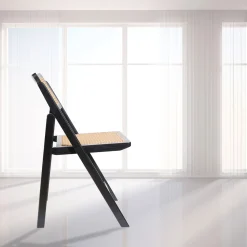 Limhome LIM HOME | Interior Trend Essstuhl Klappstuhl Aus Holz Und PVC- Wiener Geflecht | Schwarz -Garten- & Gewächshäuser Geschäft 781f339ab77253a10134309679392374