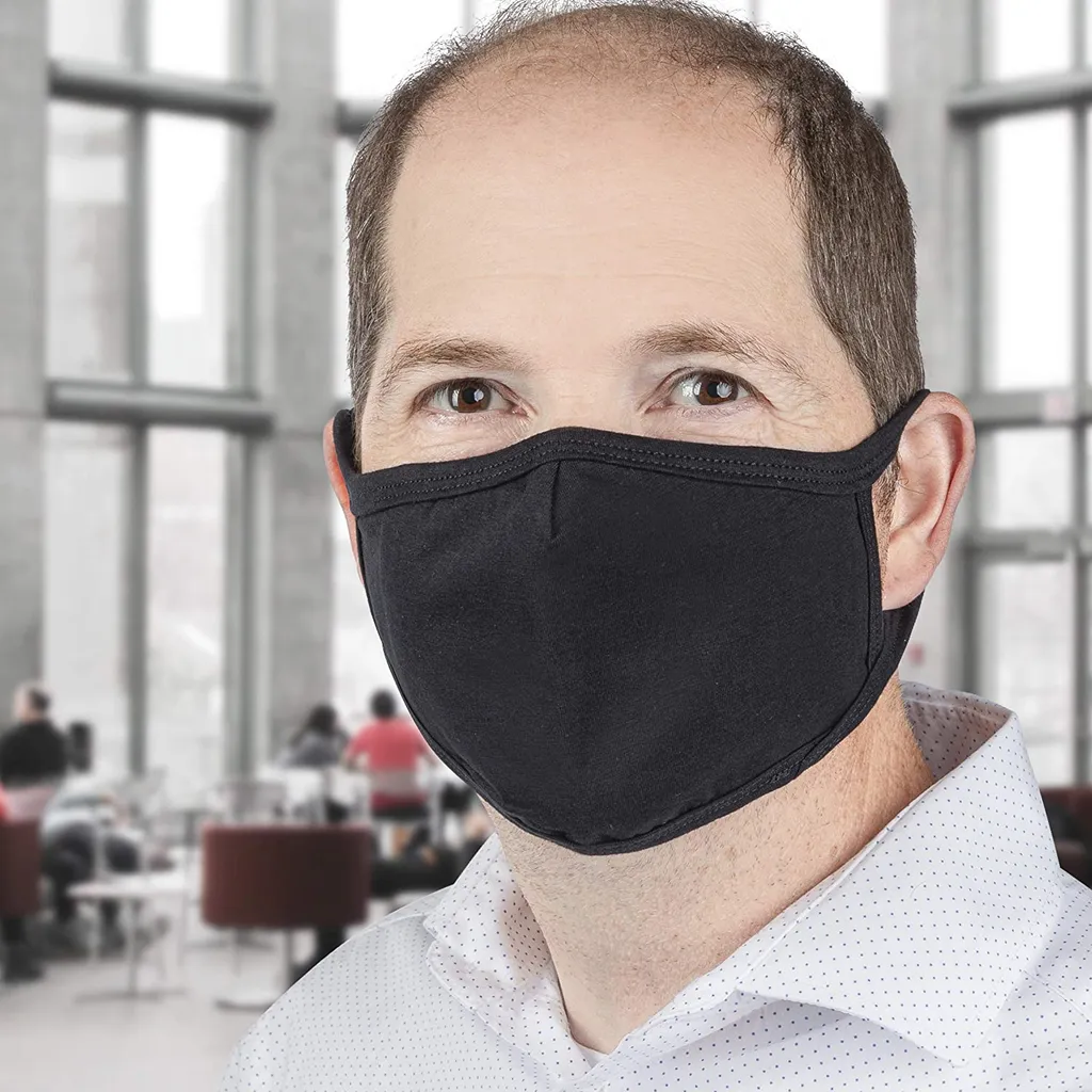 ONVAYA® Mund- Und Nasenmaske | 5 Stück | Schwarz | Atemschutzmaske | Wiederverwendbare Maske | Waschbar | Schutzmaske Aus Baumwolle Mit Innentasche Für Filter | Gesichtsmaske 5 ONVAYA® Mund- Und Nasenmaske | 5 Stück | Schwarz | Atemschutzmaske | Wiederverwendbare Maske | Waschbar | Schutzmaske Aus Baumwolle Mit Innentasche Für Filter | Gesichtsmaske – Bild 5