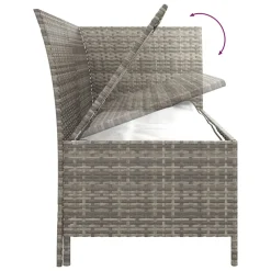 VidaXL 3-tlg. Garten-Lounge-Set Mit Kissen Grau Poly Rattan -Garten- & Gewächshäuser Geschäft 784f2d88b6dbee77437999c2df84b73c