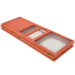 Tectake Hasenstall Faltbar 159x109x55cm - Braun -Garten- & Gewächshäuser Geschäft 787aa937525ca3197141d4cf2d0aa5fe