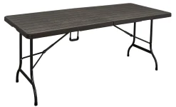 Garden Pleasure Klapptisch 180 X 74,5 X 73 Cm TABORA In Holzoptik - Klappsystem Mit Tragegriff -Garten- & Gewächshäuser Geschäft 789fdab559f0ea47e52ce40cb10dc952