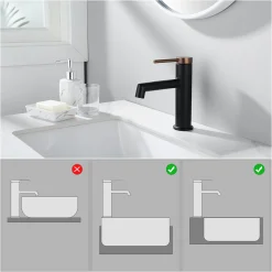 Lonheo Badarmatur 360° Drehbar Auslauf Waschtischarmatur Mit Ablaufgarnitur, Wasserhahn Bad Mit Pop Up, Schwarz -Garten- & Gewächshäuser Geschäft 78a163b7dc9c9ef0a2d06e02f48dbe3e