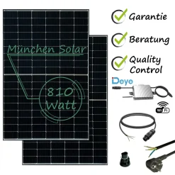 Deye Balkonkraftwerk 600 / 810 Watt WIFI Photovoltaik Solar Mini-PV