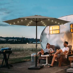 EINFEBEN 3.5m Sonnenschirm Mit LED Solar Marktschirm Mit Handkurbel UV40+ Outdoor-Schirm Terrassen,Grau -Garten- & Gewächshäuser Geschäft 791f677ad2b8510064d2c757b5ed9a9d 1