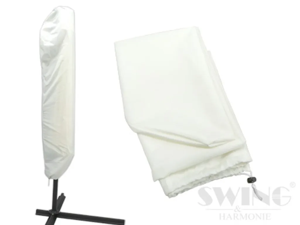 Swing&Harmonie Luxus Sonnenschirm Mit LED Beleuchtung Ampelschirm 350 Cm Garten Schirm Pavillon - Creme 8 Swing&Harmonie Luxus Sonnenschirm Mit LED Beleuchtung Ampelschirm 350 Cm Garten Schirm Pavillon - Creme – Bild 8