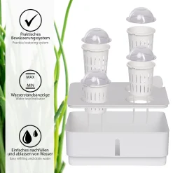 ONVAYA® Zimmergewächs Anzucht Set | Zimmer Gewächshaus Inkl. Kokoserde Und Saatgut | Kleines Gewächshaus Mit Smart Bewässerungssystem Zimmergarten 10 ONVAYA® Zimmergewächs Anzucht Set | Zimmer Gewächshaus Inkl. Kokoserde Und Saatgut | Kleines Gewächshaus Mit Smart Bewässerungssystem Zimmergarten -Garten- & Gewächshäuser Geschäft 793bc94a73c727fa3b80c85e7009a034