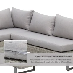 Outsunny 3-tlg. Luxus Polyrattan Gartengarnitur Gartenmöbel Garten-Set Sitzgruppe Loungeset Loungemöbel Inkl. Ablagen Und Beistelltisch Sitzkissen Grau 12 Outsunny 3-tlg. Luxus Polyrattan Gartengarnitur Gartenmöbel Garten-Set Sitzgruppe Loungeset Loungemöbel Inkl. Ablagen Und Beistelltisch Sitzkissen Grau -Garten- & Gewächshäuser Geschäft 79864023209b8486a0bf452b83a1920e