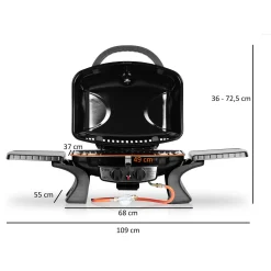 BBQ-Toro Tragbarer Tisch Gasgrill Mit Grilltisch Für Balkon, Camping -Garten- & Gewächshäuser Geschäft 7987f4b0650b7c48f0b32e52d92eaf82